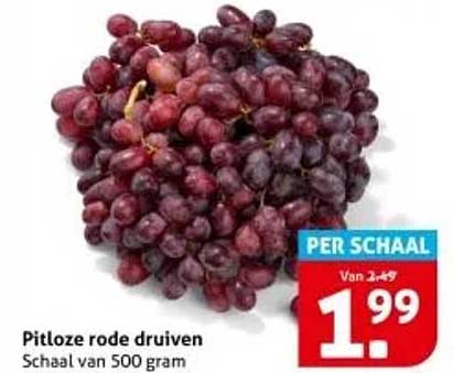 Pitloze rode druiven