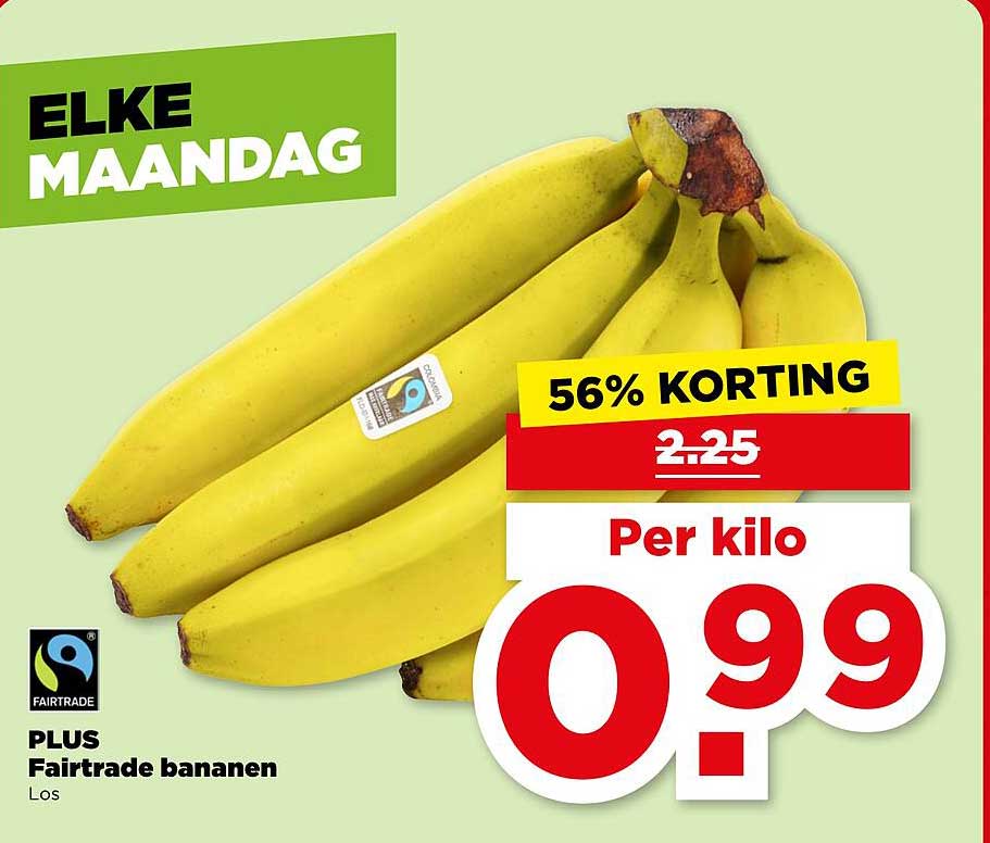 PLUS Fairtrade bananen