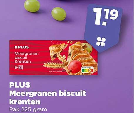 PLUS Meergranen biscuit krenten