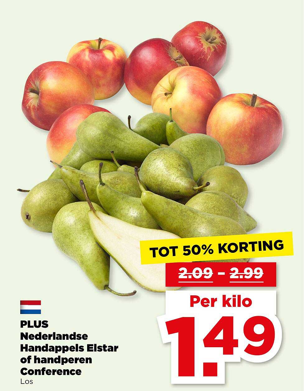 PLUS Nederlandse Handappels Elstar of handperen Conference