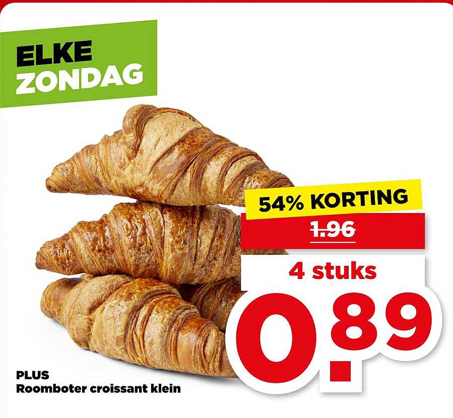 PLUS Roomboter croissant klein