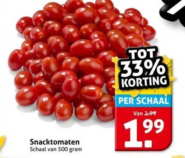 Snacktomaten Schaal van 500 gram