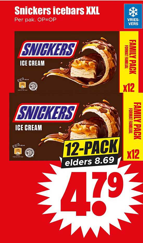Snickers icebars XXL
