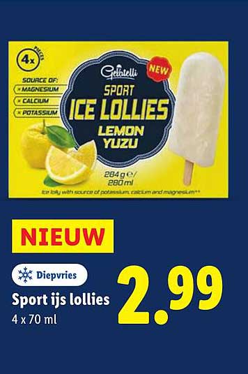Sport ijs lollies
