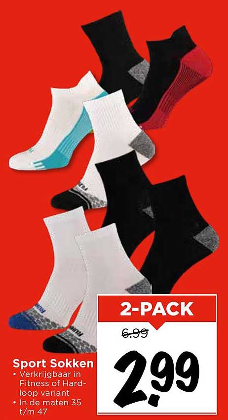Sport Sokken 2-PACK