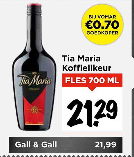 Tia Maria Koffielikeur FLES 700 ML
