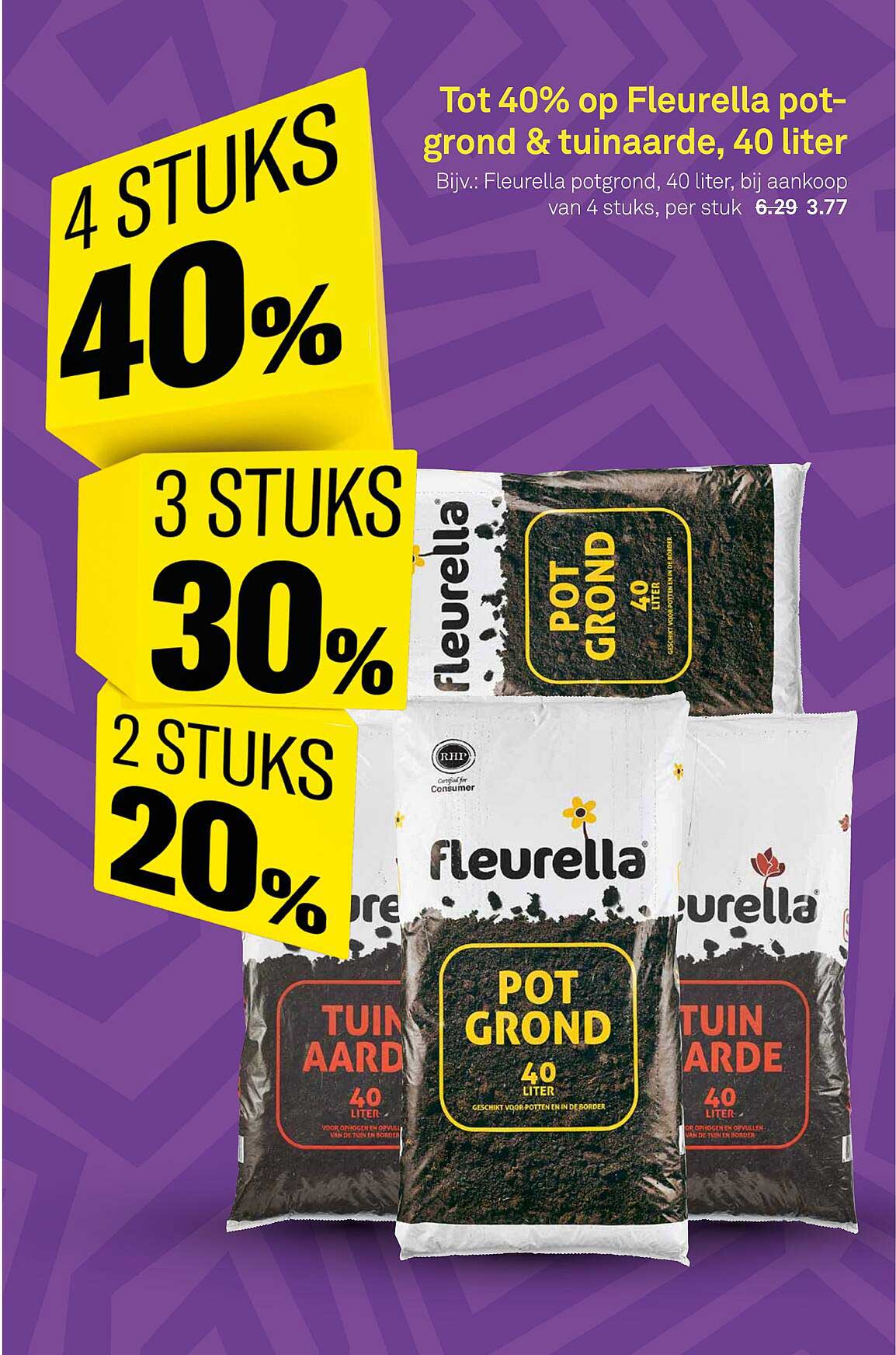 Tot 40% op Fleurella potgrond & tuinaarde, 40 liter