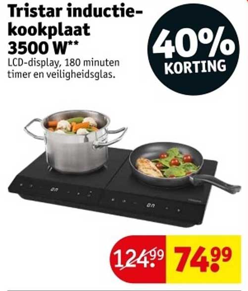 Tristar inductie-kookplaat 3500 W**
