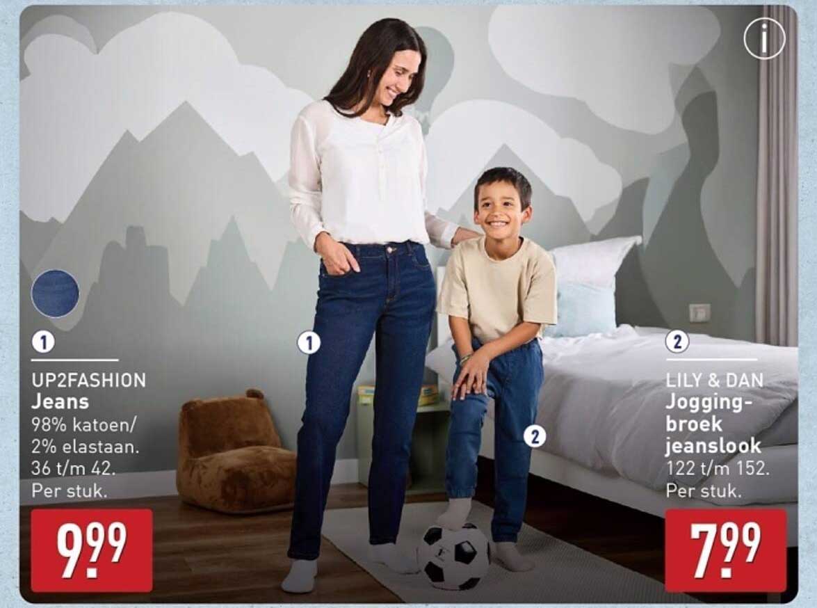 UP2FASHION Jeans en LILY & DAN Jogging-broek jeanstlook