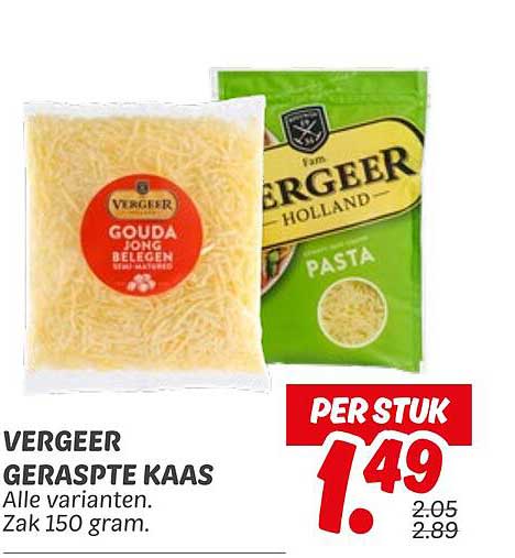 VERGEER GERASPT KAAS