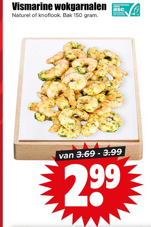 Vismarine wokgarnalen