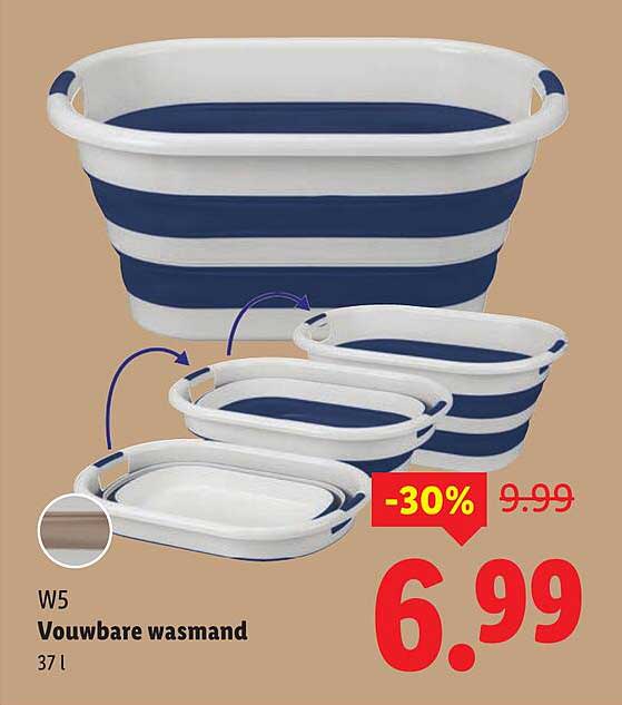 Vouwbare wasmand