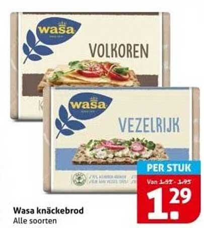 Wasa knäckebröd - Alle soorten