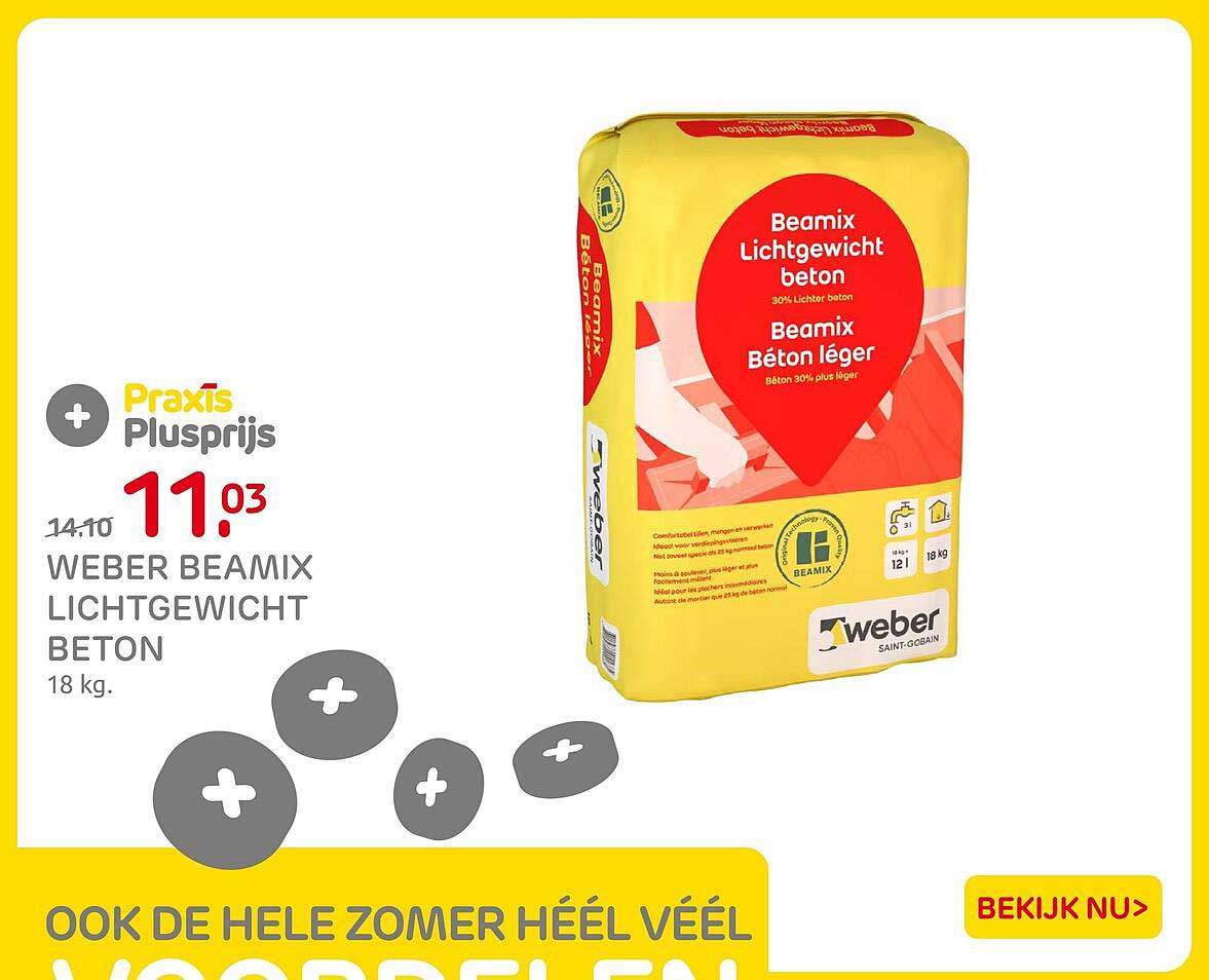 Weber Beamix Lichtgewicht Beton 18 Kg Aanbieding Bij Praxis weber-beamix-lichtgewicht-beton-18-kg-aanbieding-bij-praxis