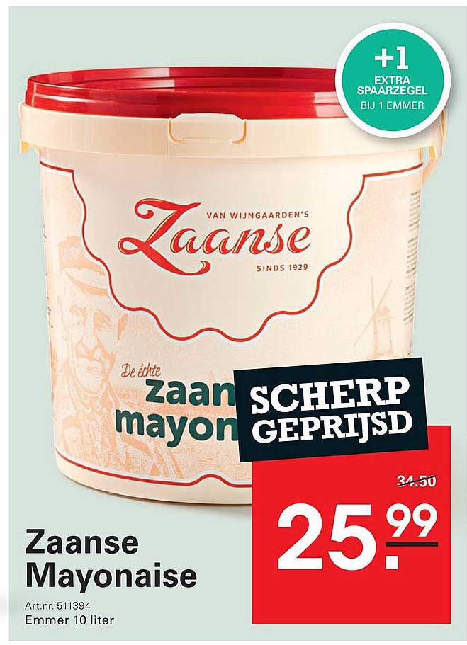 Zaanste Mayonaise 10 liter