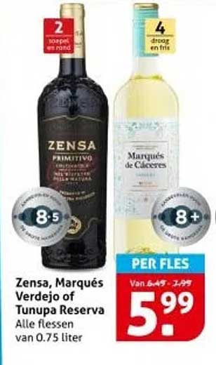Zensa, Marqués Verdejo of Tunupa Reserva