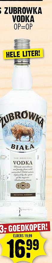 ZUBRÓWKA VODKA - HELE LITER!