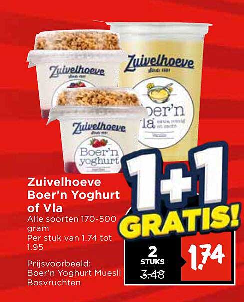 Zuivelhoeve Boer’n Yoghurt of Vla