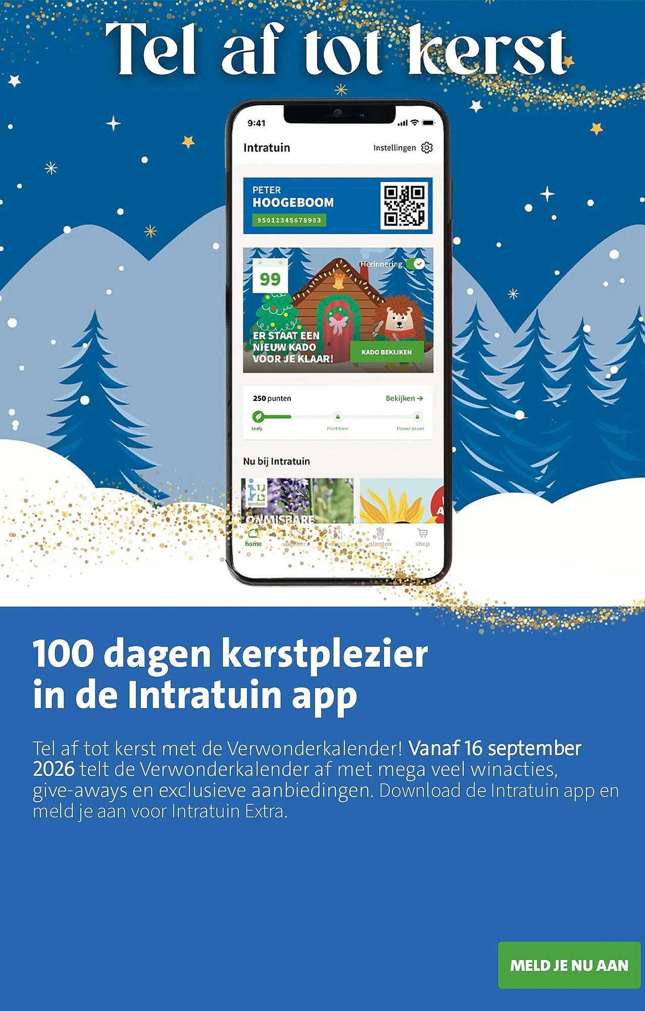 100 dagen kerstplezier in de Intratuin app
