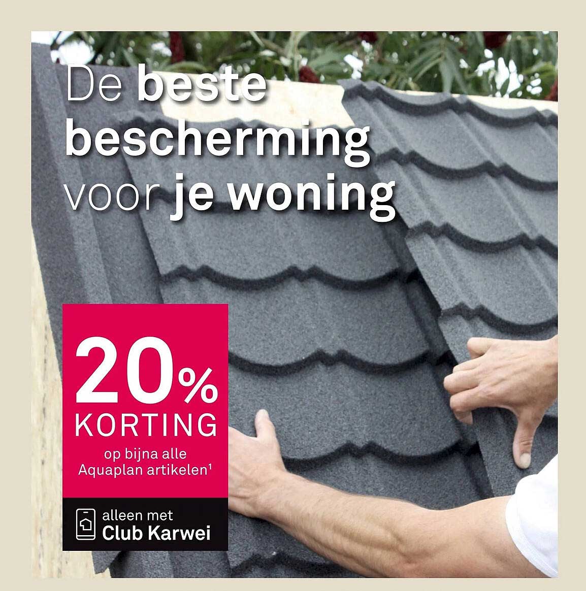 20% korting op bijna alle Aquaplan artikelen
