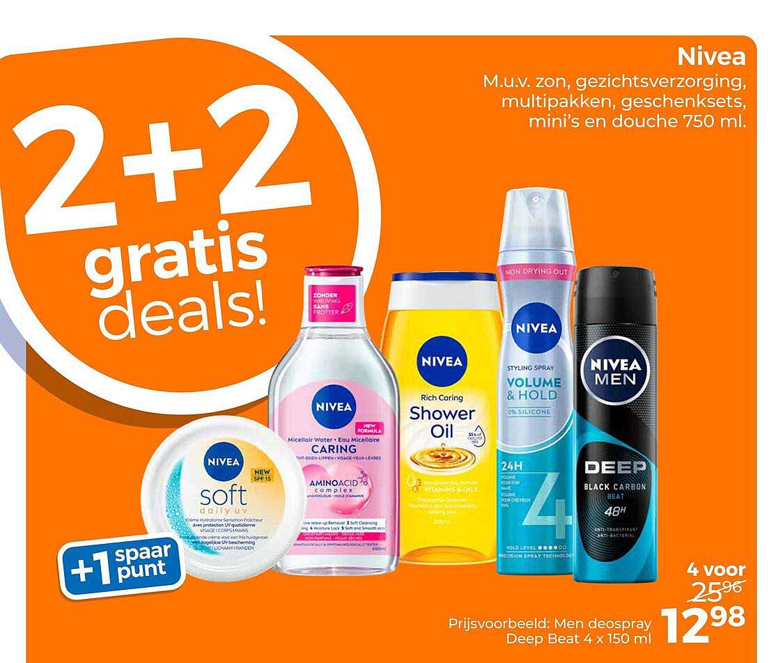2+2 gratis deals! Nivea