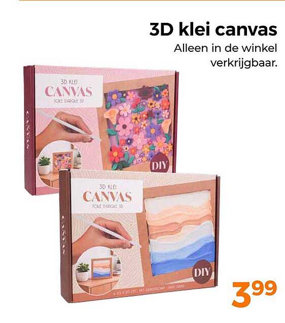 3D klei canvas