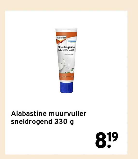 Alabastine muurvuller sneldrogend 330 g