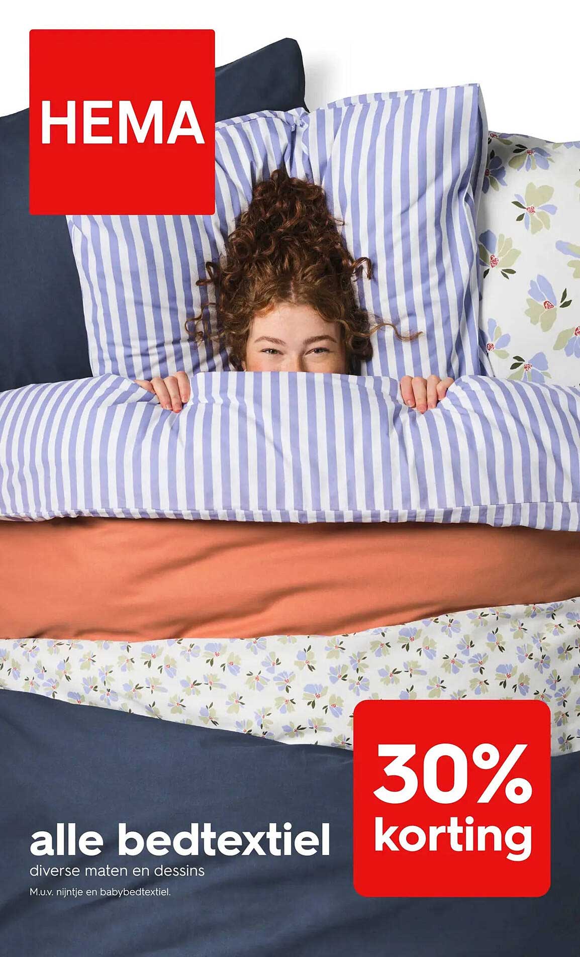 alle bedtextiel 30% korting