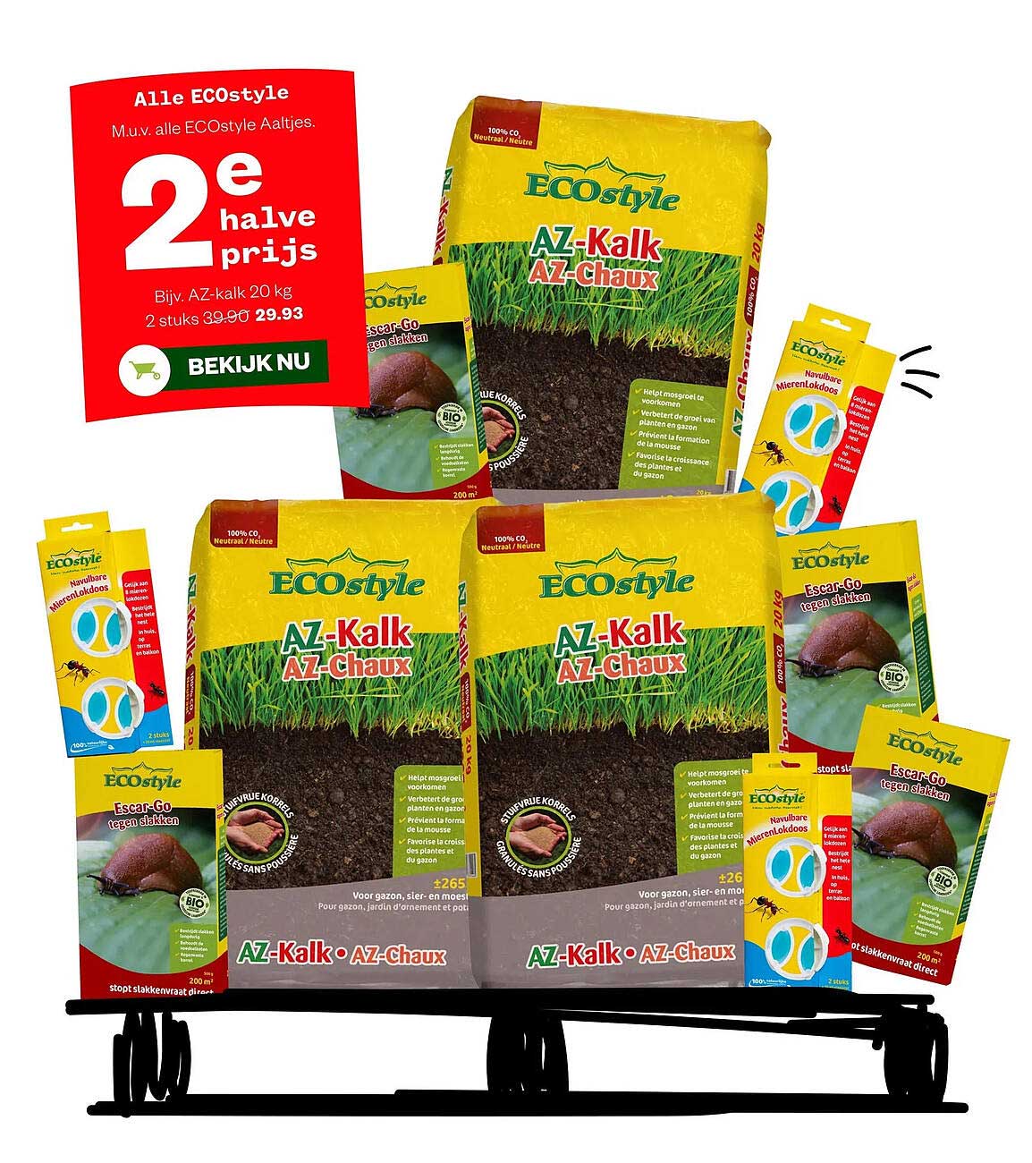 Alle ECOstyle M.u.v. alle ECOstyle Aaltjes. 2e halve prijs