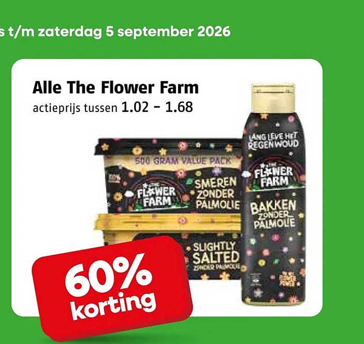 Alle The Flower Farm 60% korting