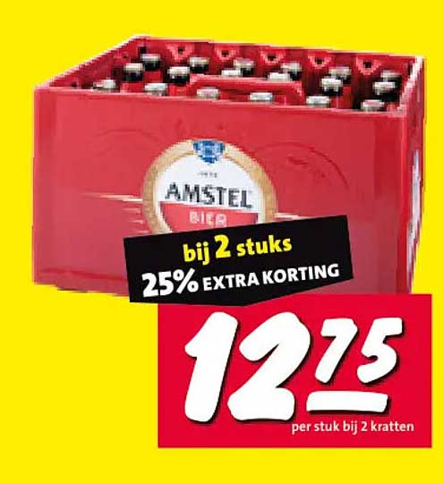 Amstel Bier bij 2 stuks 25% EXTRA KORTING