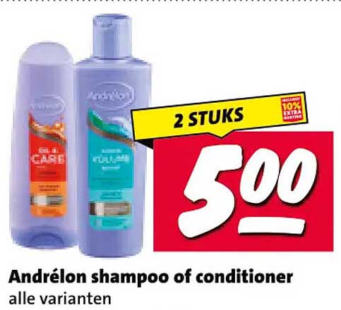 Andrélon shampoo of conditioner alle varianten 2 stuks