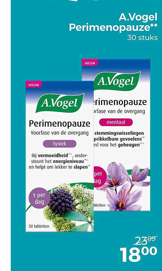 A.Vogel Perimenopauze** 30 stuks