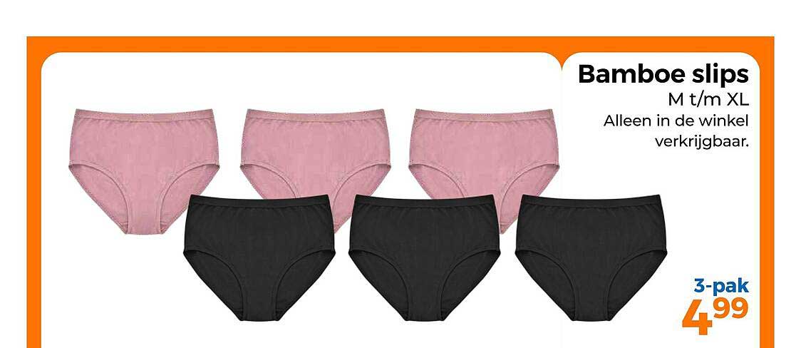 Bamboe slips M t/m XL