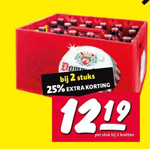 bij 2 stuks 25% EXTRA KORTING