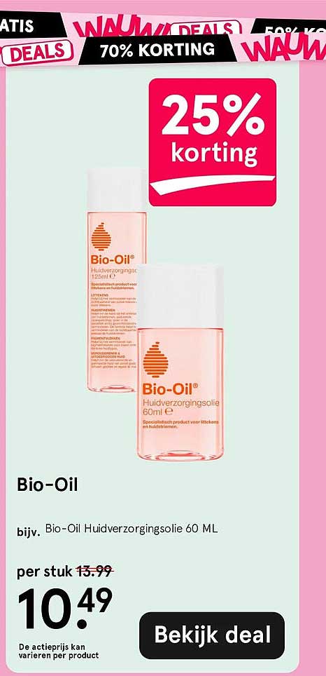 Bio-Oil Huidverzorgingsolie 60 ML 25% korting
