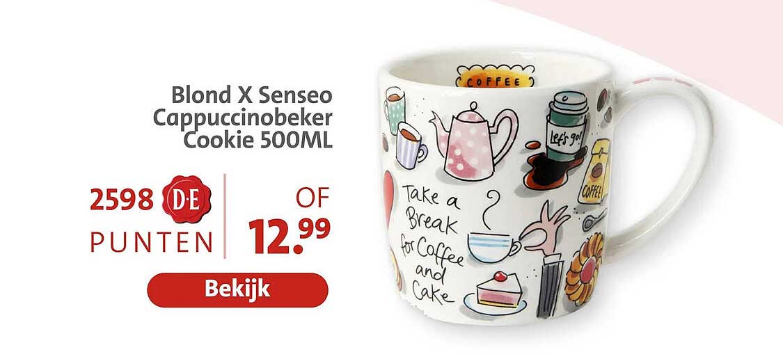 Blond X Senseo Cappuccinobeker Cookie 500ML