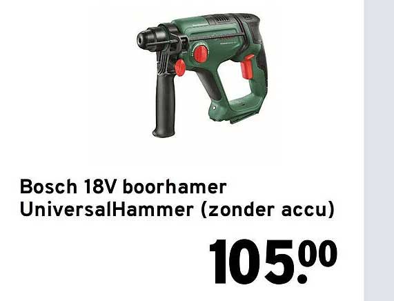 Bosch 18V boorhamer UniversalHammer (zonder accu)