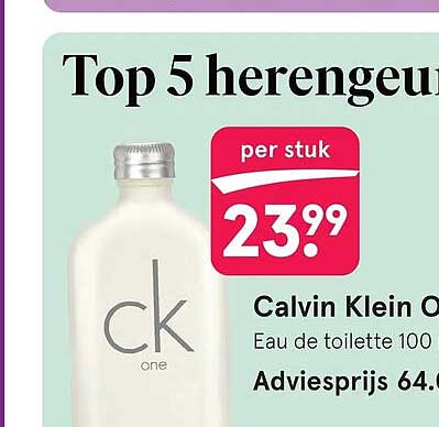 Calvin Klein One Eau de toilette 100 ml