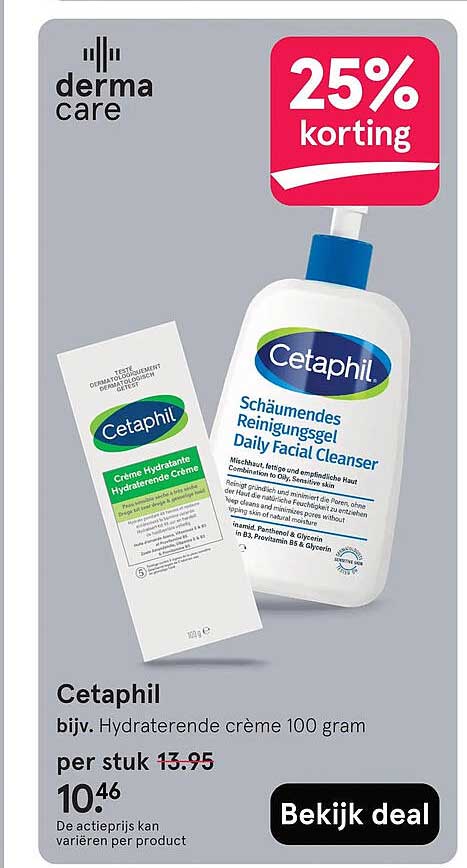 Cetaphil
bijv. Hydraterende crème 100 gram