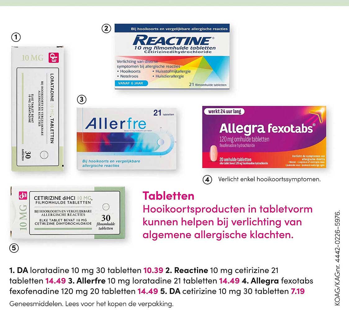 DA loratadine 10 mg 30 tabletten