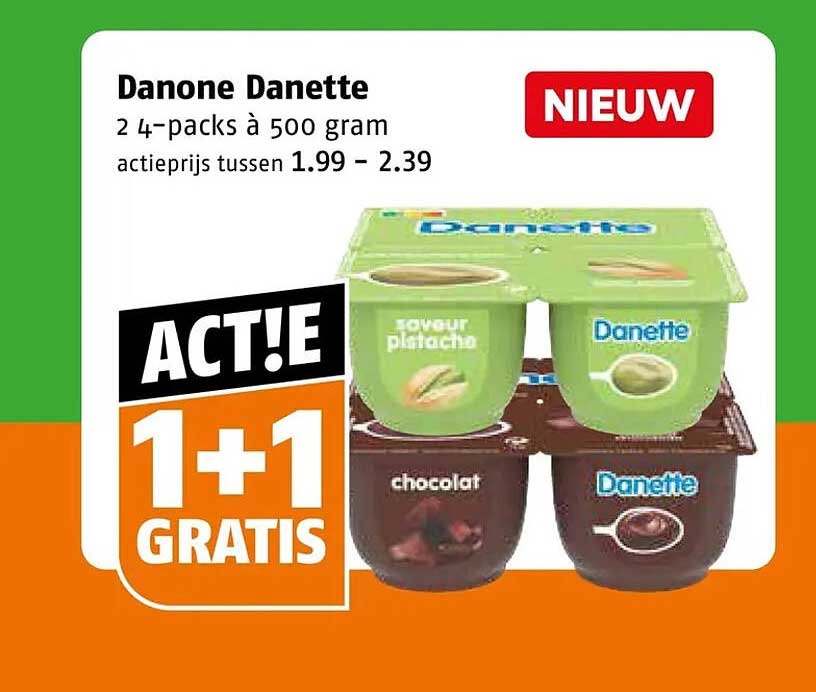 Danone Danette 1+1 gratis