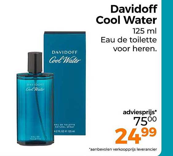 Davidoff Cool Water 125 ml Eau de toilette voor heren.