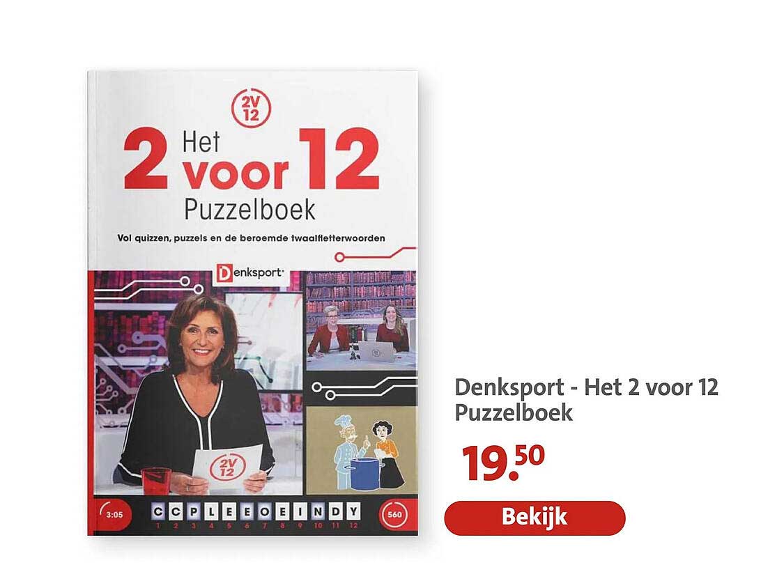 Denksport - Het 2 voor 12 Puzzelboek