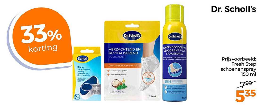 Dr. Scholl's 33% korting