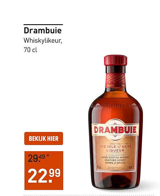 Drambuie Whiskylikeur, 70 cl