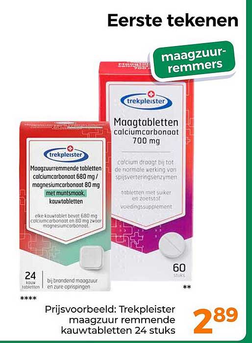 Eerste tekenen maagzuur-remmers