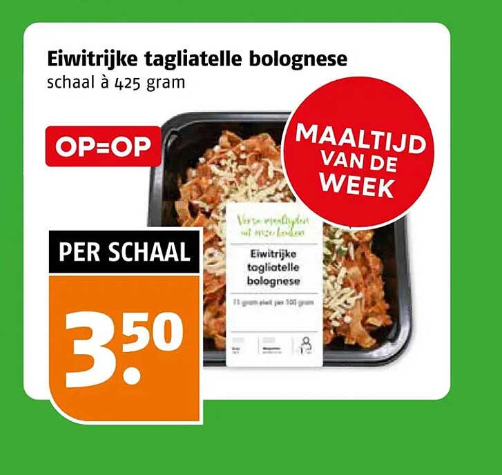 Eiwitrijke tagliatelle bolognese