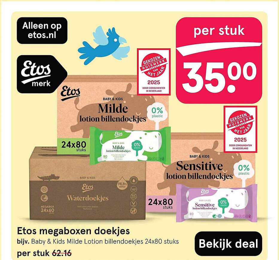 Etos megaboxen doekjes
