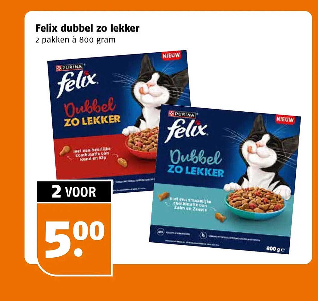 Felix dubbel zo lekker 2 pakken à 800 gram